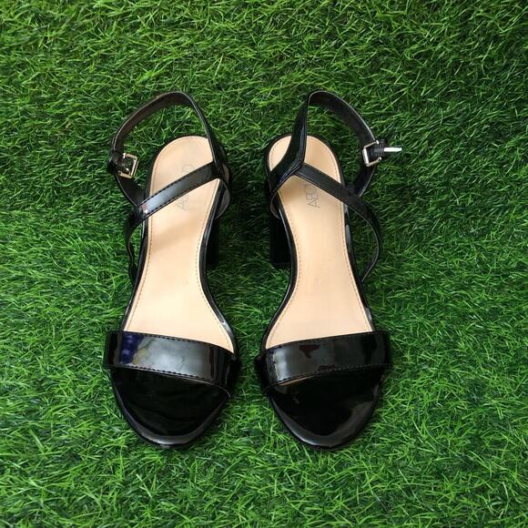 Abound Shoes - Women’s Black Abound Open Toe Heels